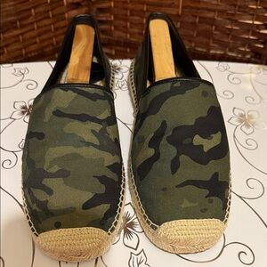 Coach Green Camouflage Loafers